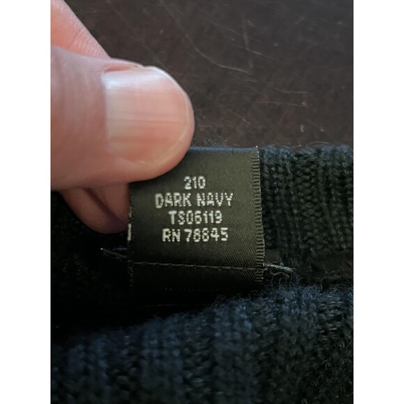 Blauer Duty Sweater Mens 2XL Dark Navy V Neck Rib Knit Shoulder Patch CT DOC - Picture 7 of 8